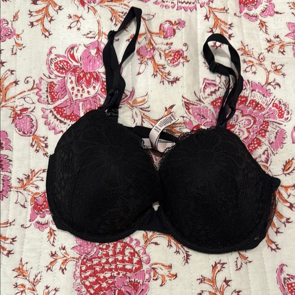 Elegant Black Lace Bra